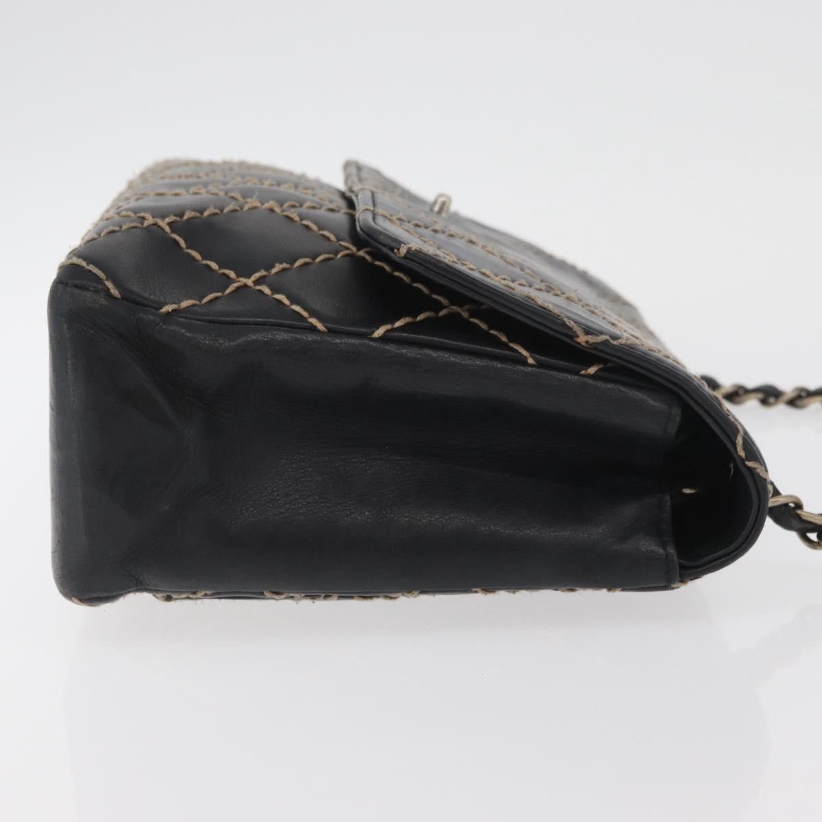 Chanel Chanel Chanel Matelassé Cuir Noir Black leather Size ONE SIZE - 4 Thumbnail
