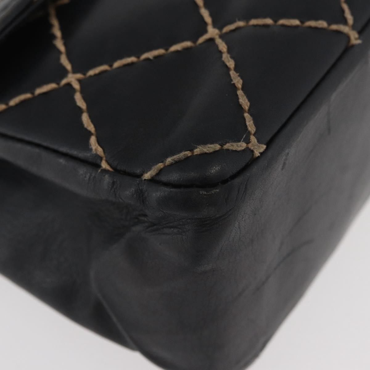 Chanel Chanel Chanel Matelassé Cuir Noir Black leather Size ONE SIZE - 15 Thumbnail