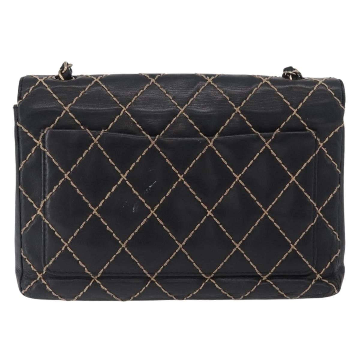 Chanel Chanel Chanel Matelassé Cuir Noir Black leather Size ONE SIZE - 2 Thumbnail