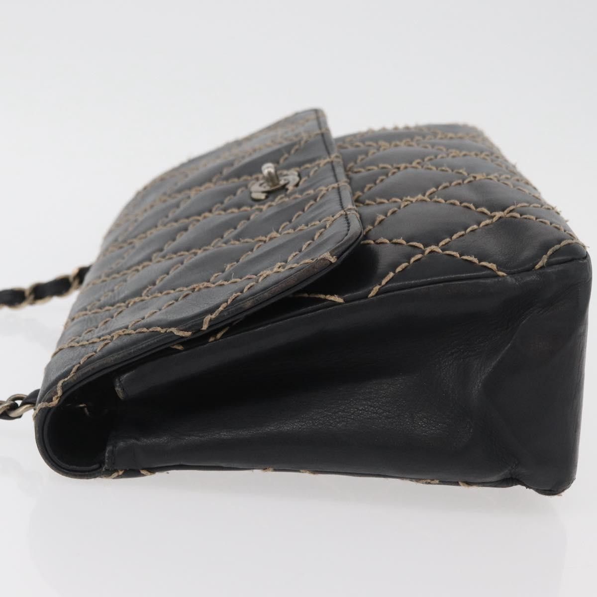 Chanel Chanel Chanel Matelassé Cuir Noir Black leather Size ONE SIZE - 5 Thumbnail