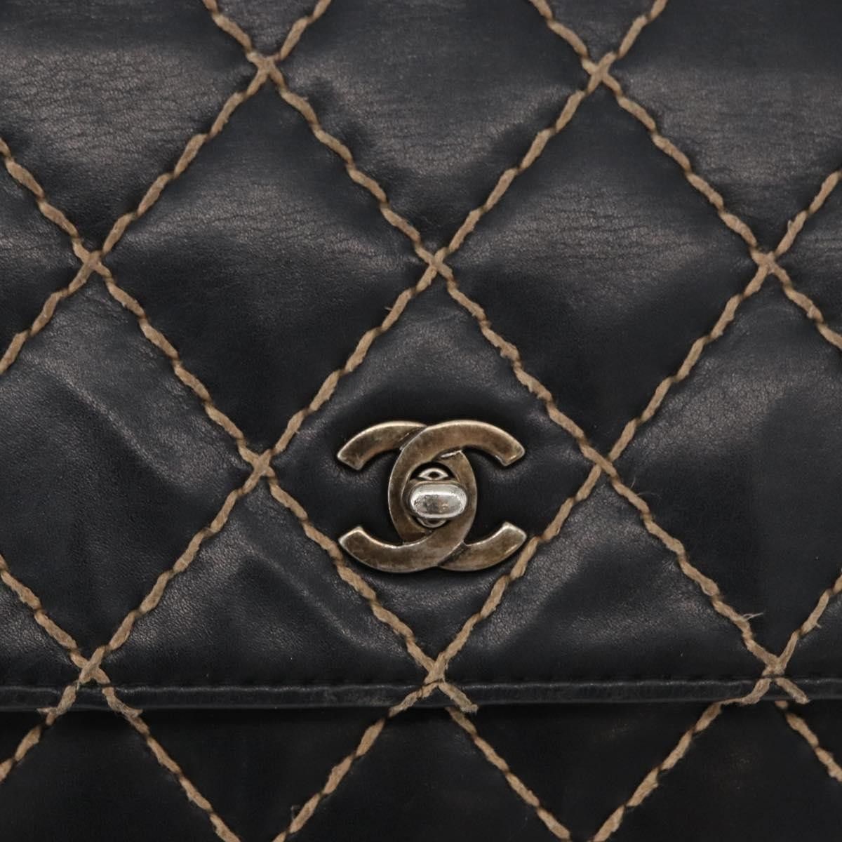 Chanel Chanel Chanel Matelassé Cuir Noir Black leather Size ONE SIZE - 19 Thumbnail