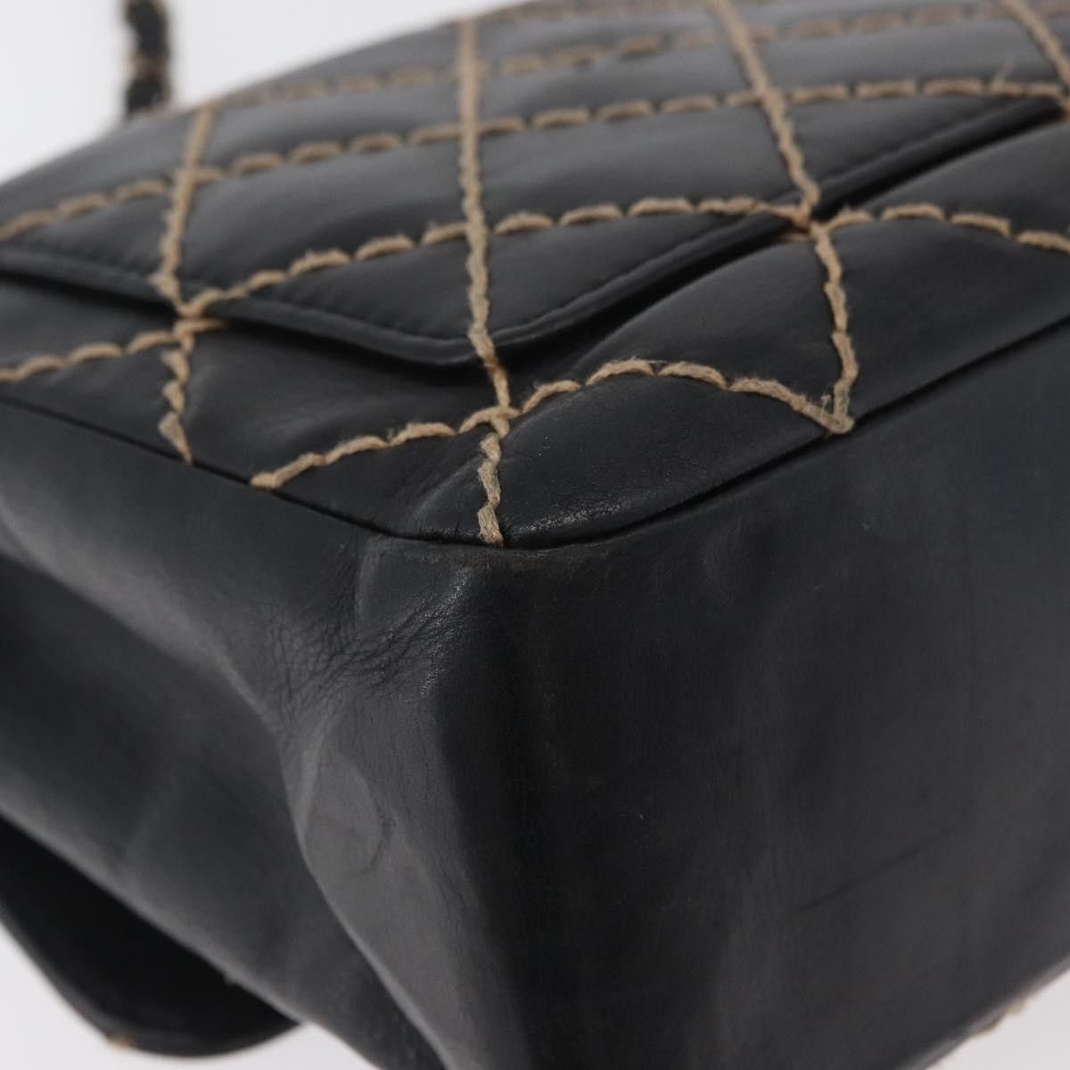 Chanel Chanel Chanel Matelassé Cuir Noir Black leather Size ONE SIZE - 17 Thumbnail