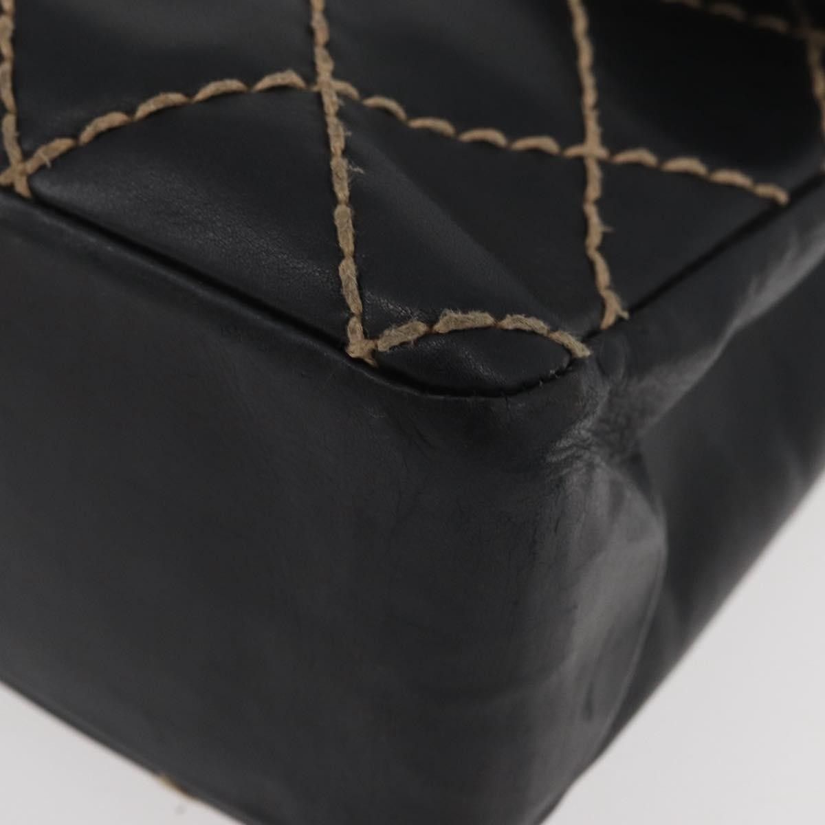 Chanel Chanel Chanel Matelassé Cuir Noir Black leather Size ONE SIZE - 16 Thumbnail