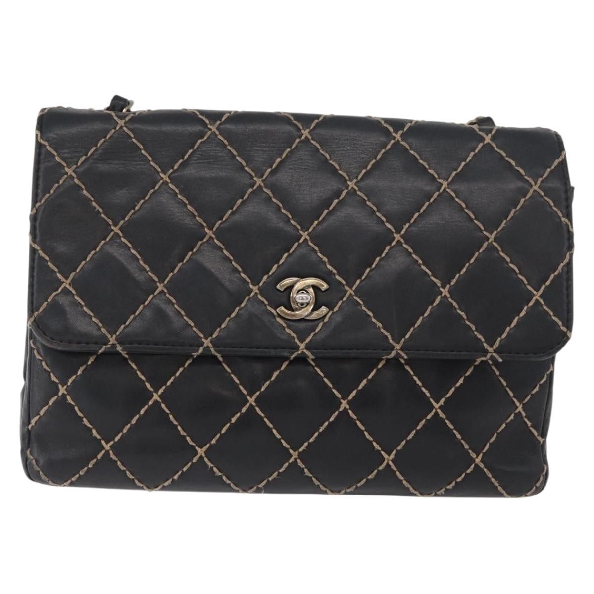 Chanel Chanel Chanel Matelassé Cuir Noir Black leather Size ONE SIZE - 13 Thumbnail