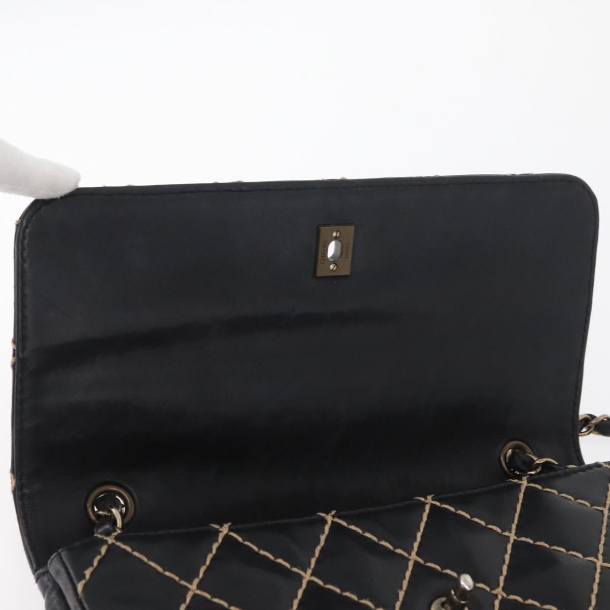 Chanel Chanel Chanel Matelassé Cuir Noir Black leather Size ONE SIZE - 21 Thumbnail