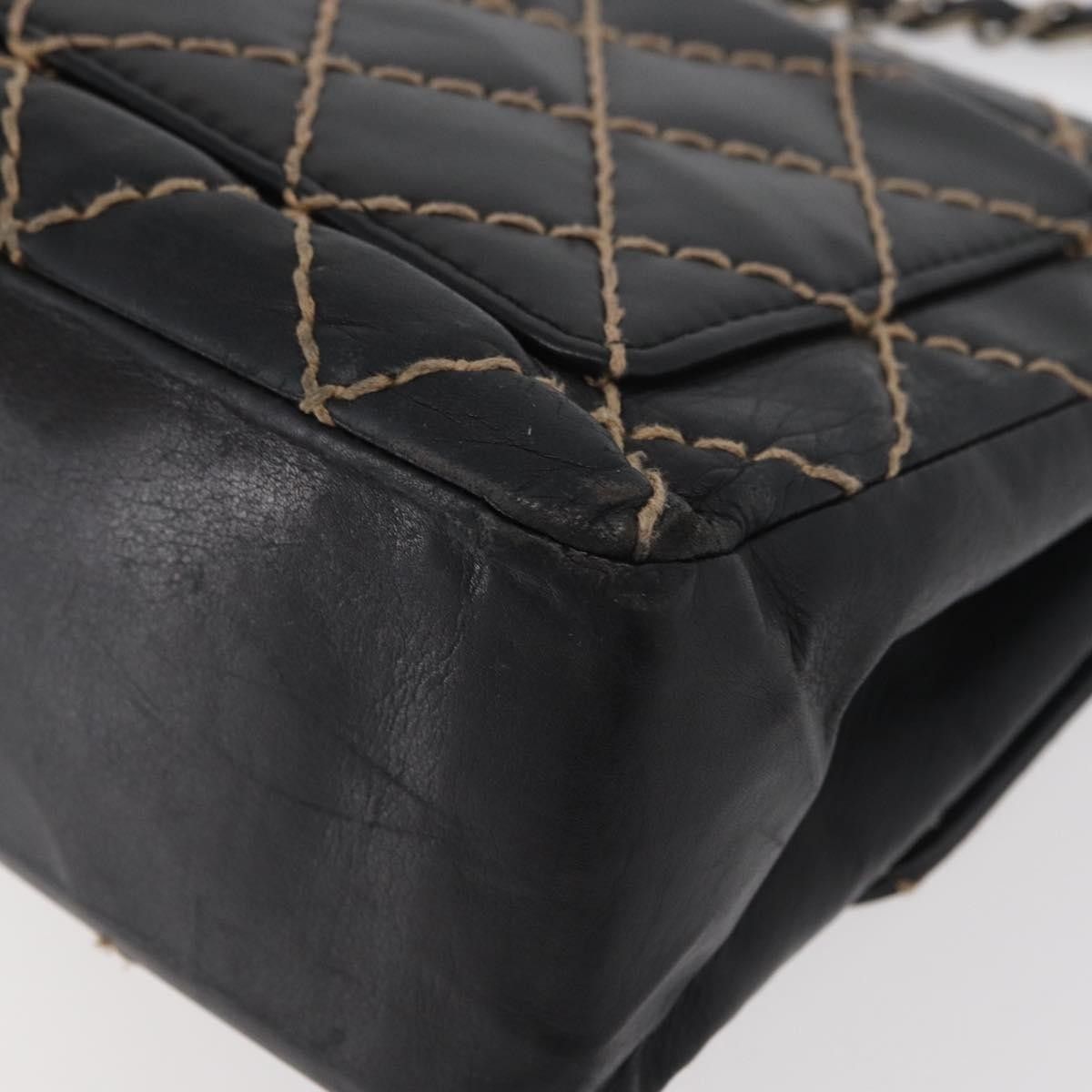 Chanel Chanel Chanel Matelassé Cuir Noir Black leather Size ONE SIZE - 18 Thumbnail