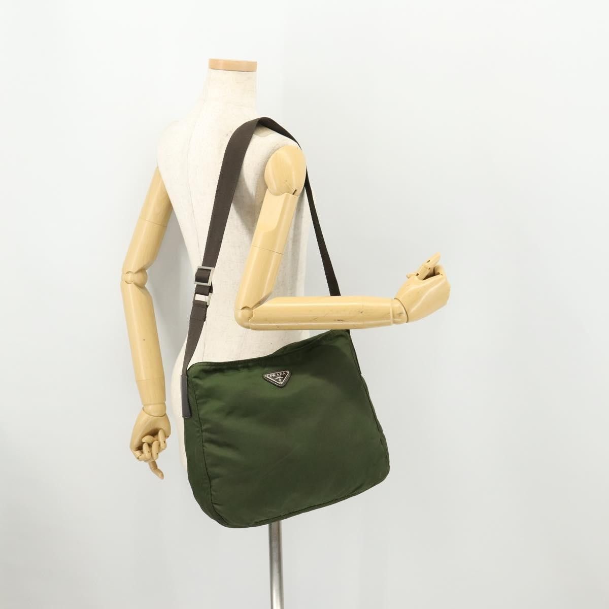 Prada Prada Zip Top Messenger Bag Tessuto Size ONE SIZE - 15 Thumbnail