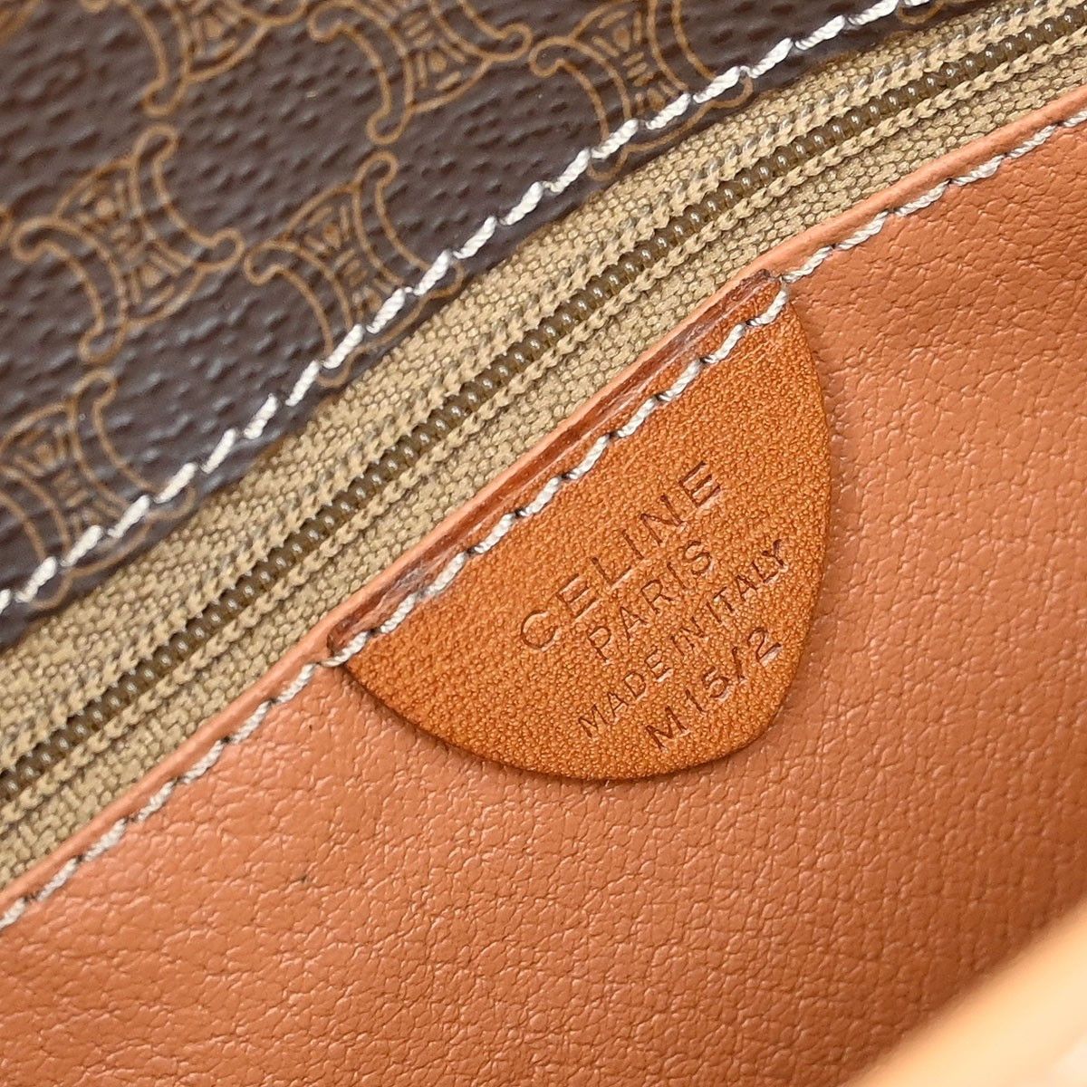 Celine Celine Vintage Macadam Shoulder Bag Canvas and Leather Size ONE SIZE - 4 Thumbnail