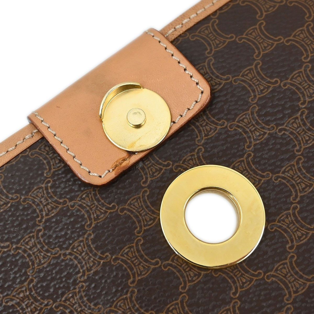 Celine Celine Vintage Macadam Shoulder Bag Canvas and Leather Size ONE SIZE - 6 Thumbnail