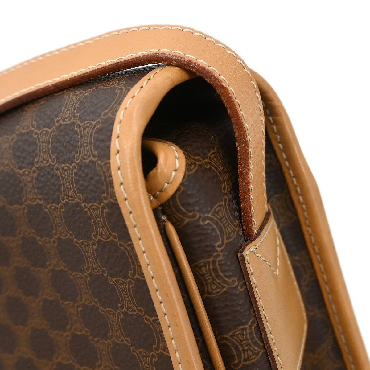 Celine Celine Vintage Macadam Shoulder Bag Canvas and Leather Size ONE SIZE - 9 Thumbnail