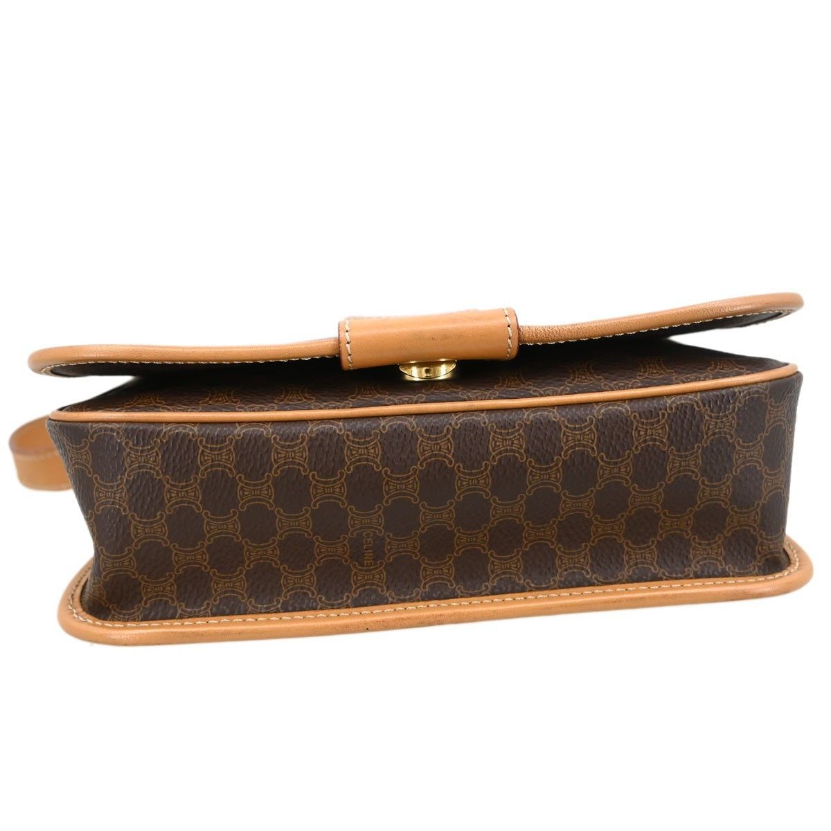 Celine Celine Vintage Macadam Shoulder Bag Canvas and Leather Size ONE SIZE - 8 Thumbnail