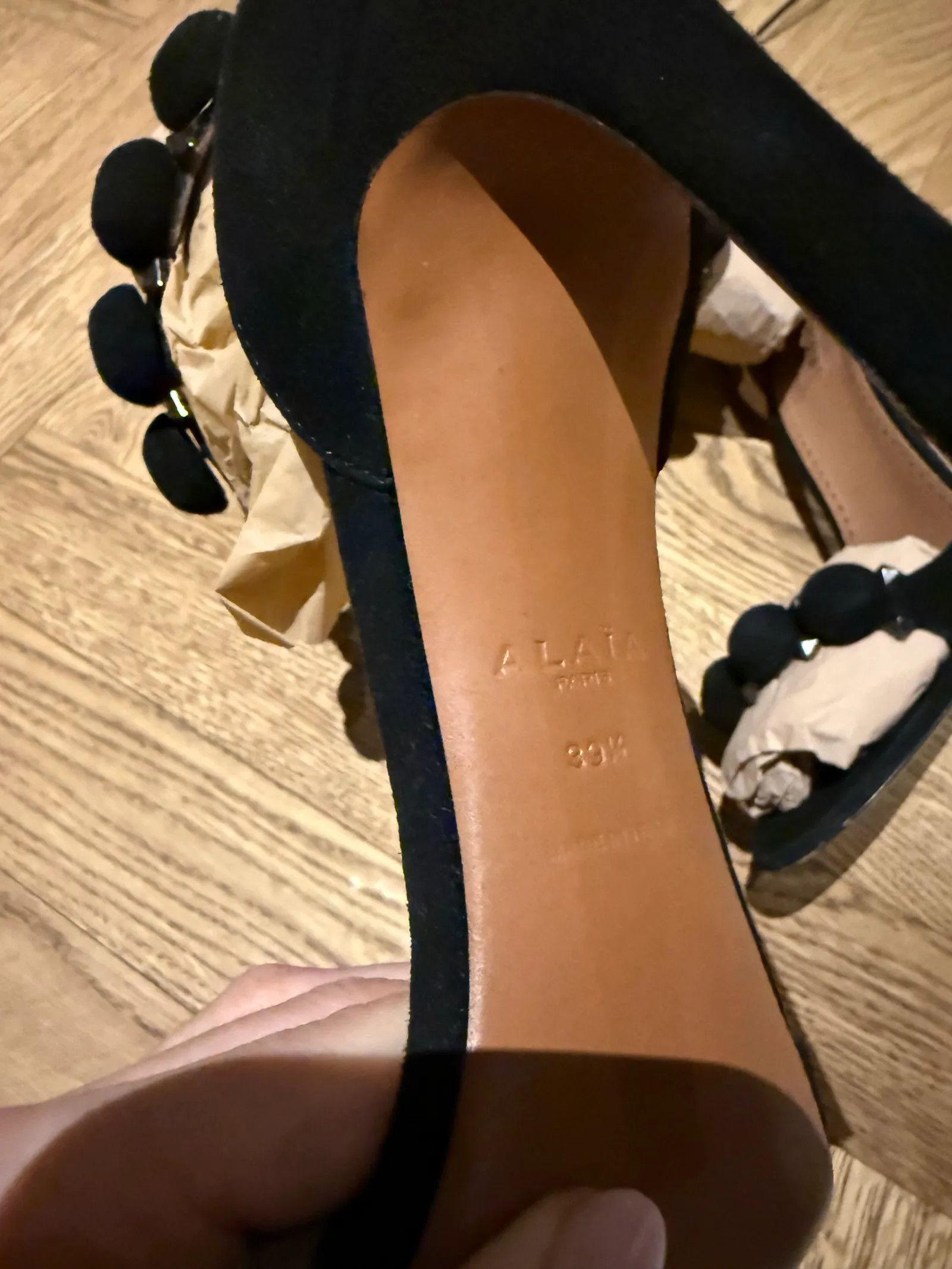 Alaia Alaïa La Bombe 90 suede sandals Heels Size US 9.5 / IT 39.5 - 3 Thumbnail