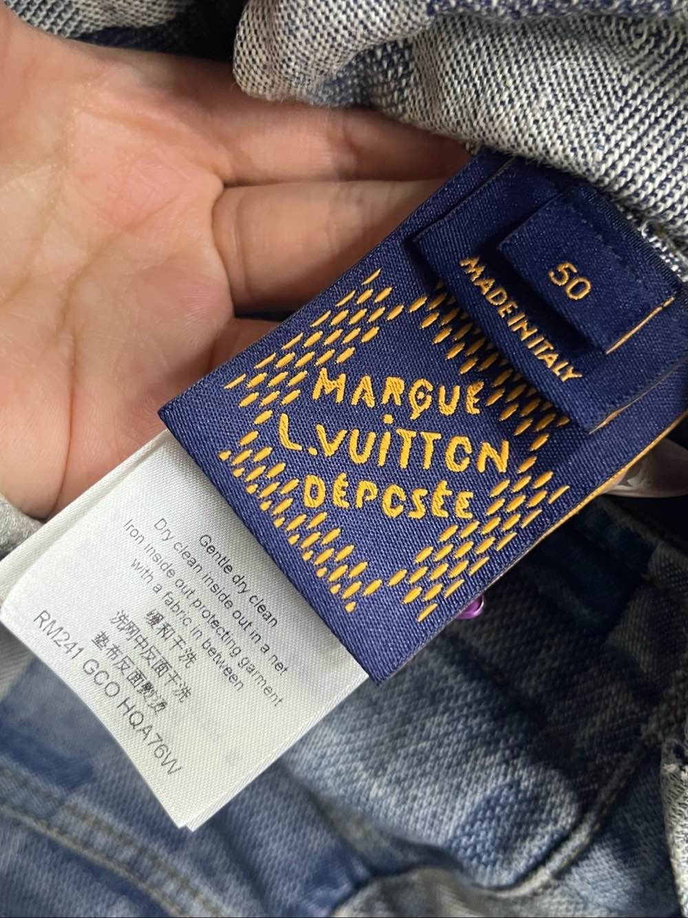 Louis Vuitton Louis Vuitton Craggy Mosaic Denim Jacket Size 50 Size US M / EU 48-50 / 2 - 4 Thumbnail