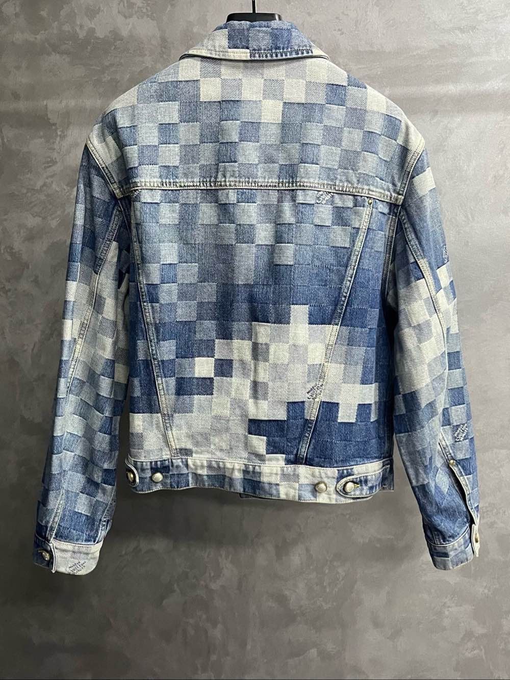 Louis Vuitton Louis Vuitton Craggy Mosaic Denim Jacket Size 50 Size US M / EU 48-50 / 2 - 2 Thumbnail
