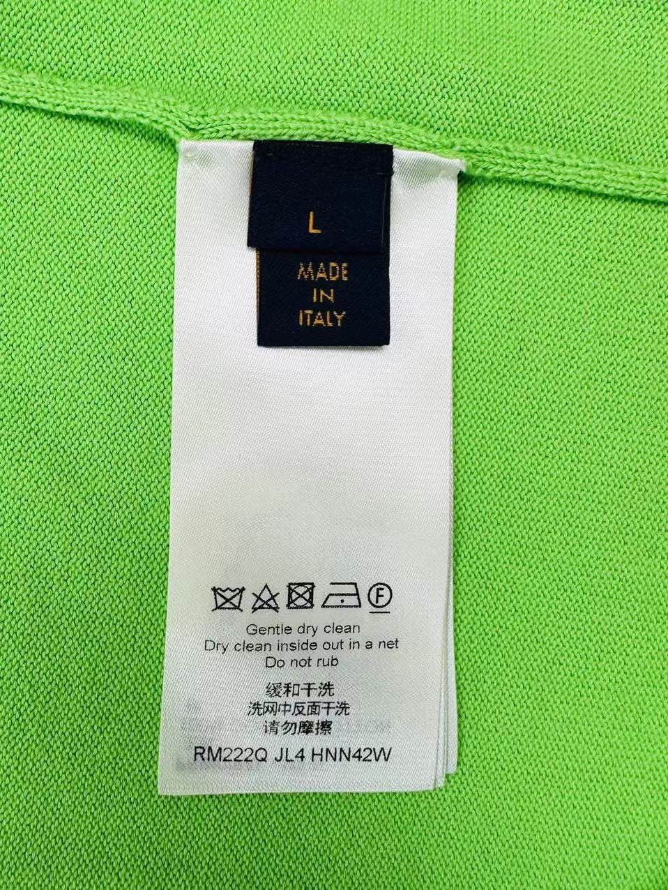 Louis Vuitton Louis Vuitton Green Cotton Knit T-Shirt Size L Size US L / EU 52-54 / 3 - 4 Thumbnail