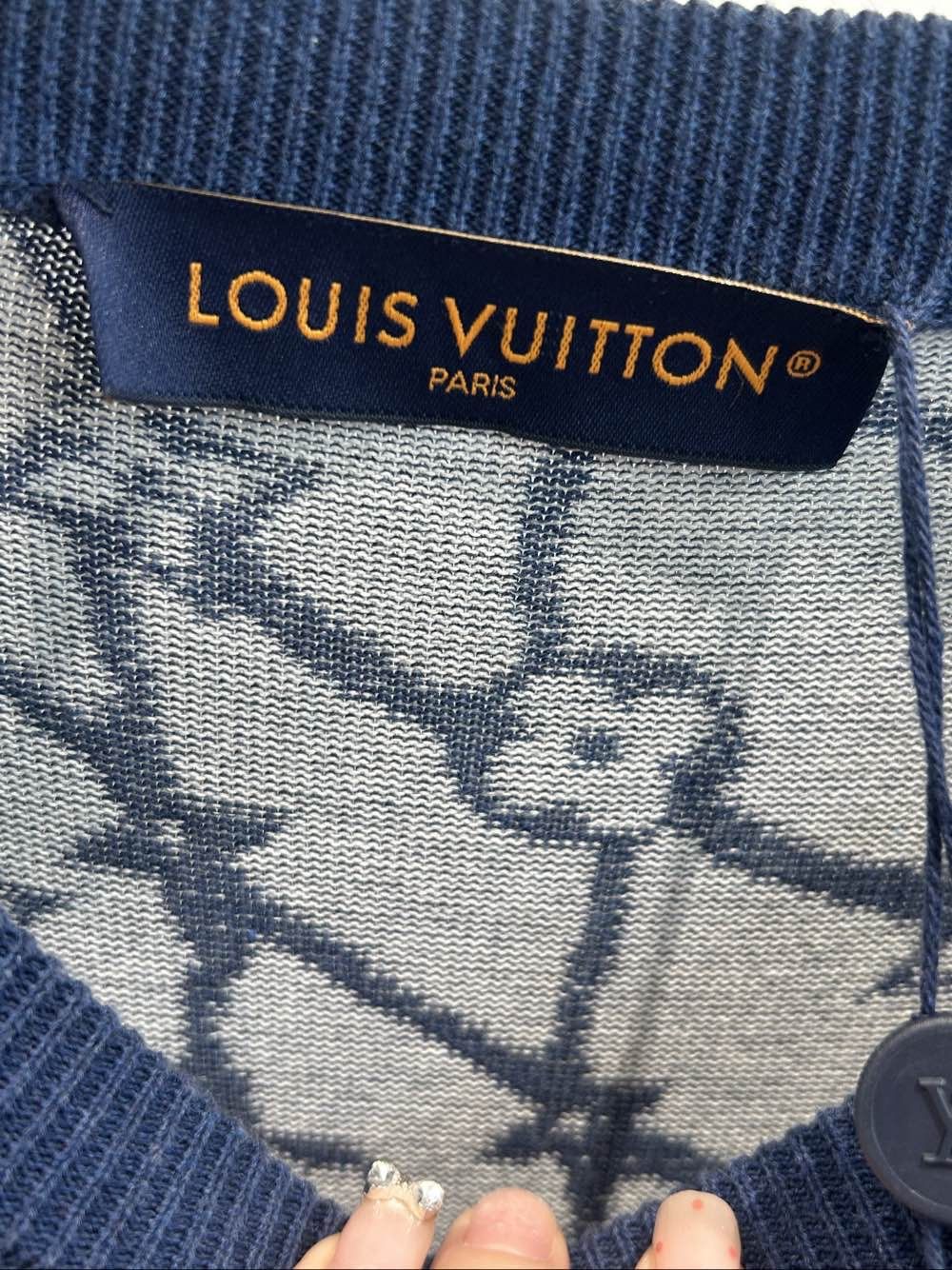 Louis Vuitton Louis Vuitton Monogram Net Knit T-Shirt Size XL Size US XL / EU 56 / 4 - 3 Thumbnail