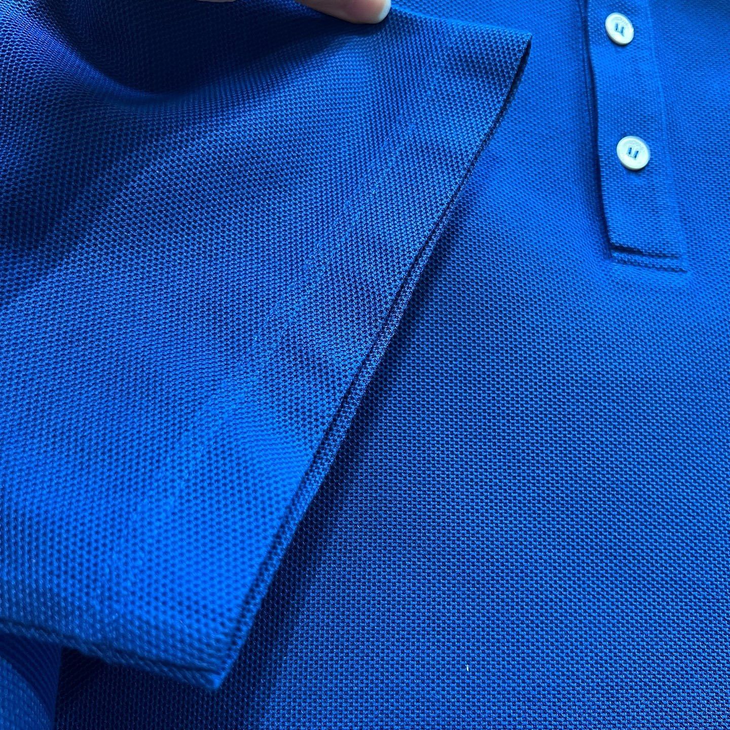 Louis Vuitton Louis Vuitton Embroidered Logo Polo Blue Size L Size US L / EU 52-54 / 3 - 8 Thumbnail