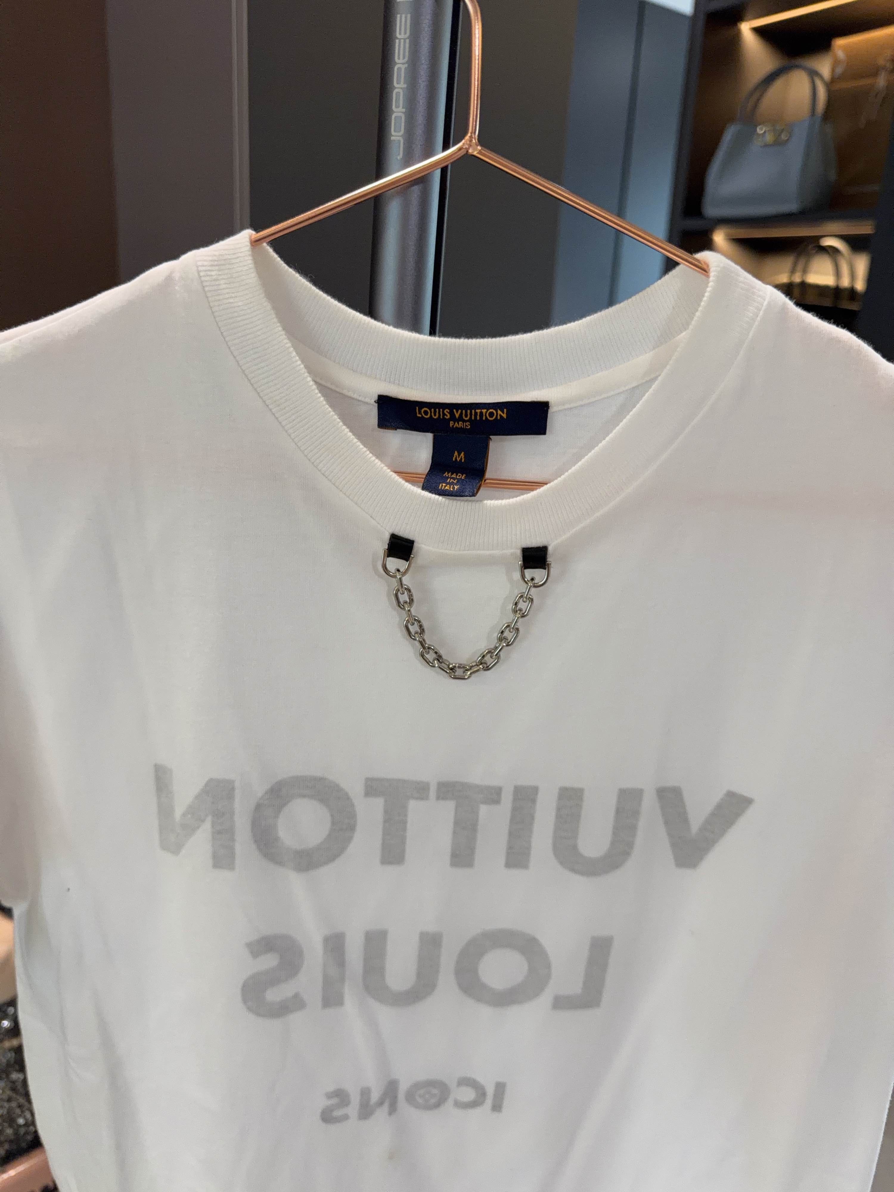 Louis Vuitton Louis Vuitton Chain Detail Logo T-Shirt Size M Size M / US 6-8 / IT 42-44 - 3 Thumbnail
