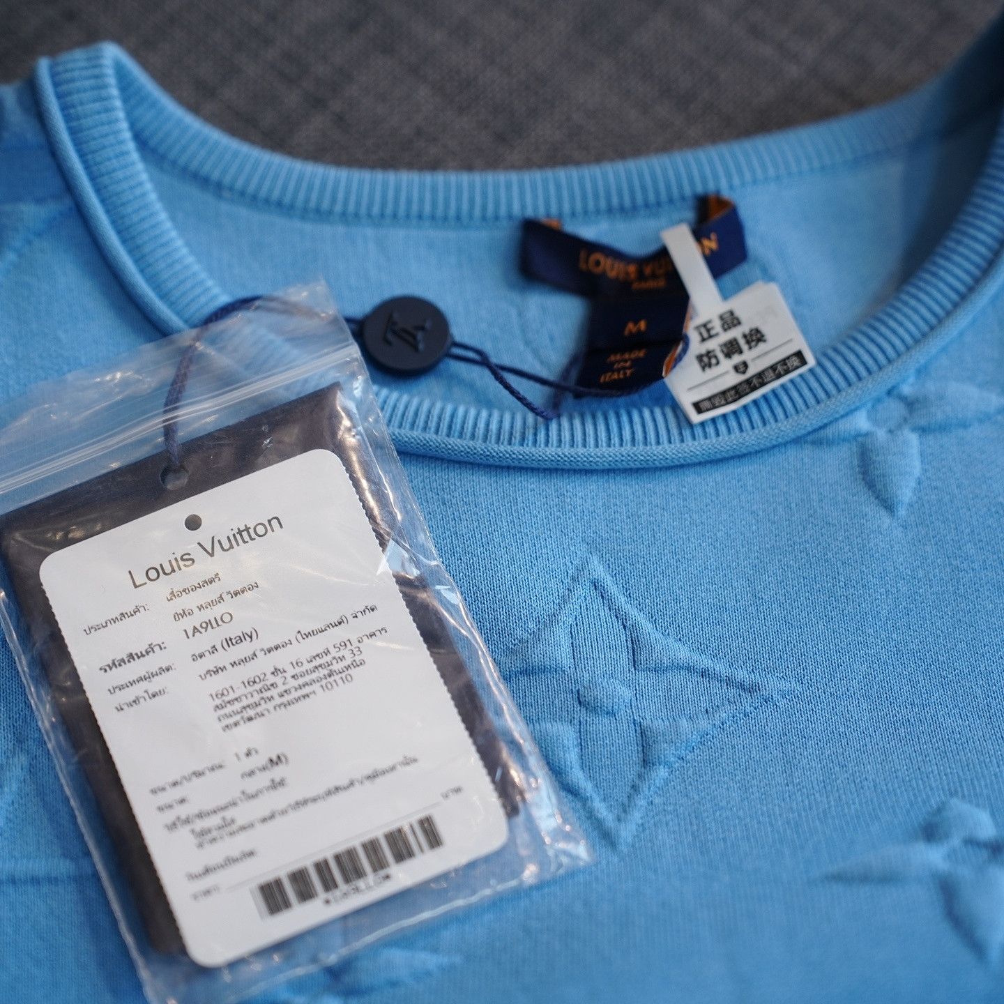 Louis Vuitton Louis Vuitton Monogram Embossed Knit Sweater Size M Size M / US 6-8 / IT 42-44 - 5 Thumbnail