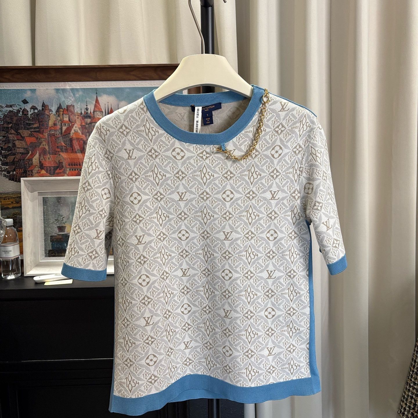 Louis Vuitton Louis Vuitton Monogram Knit T-Shirt Size S Size S / US 4 / IT 40 - 14 Thumbnail