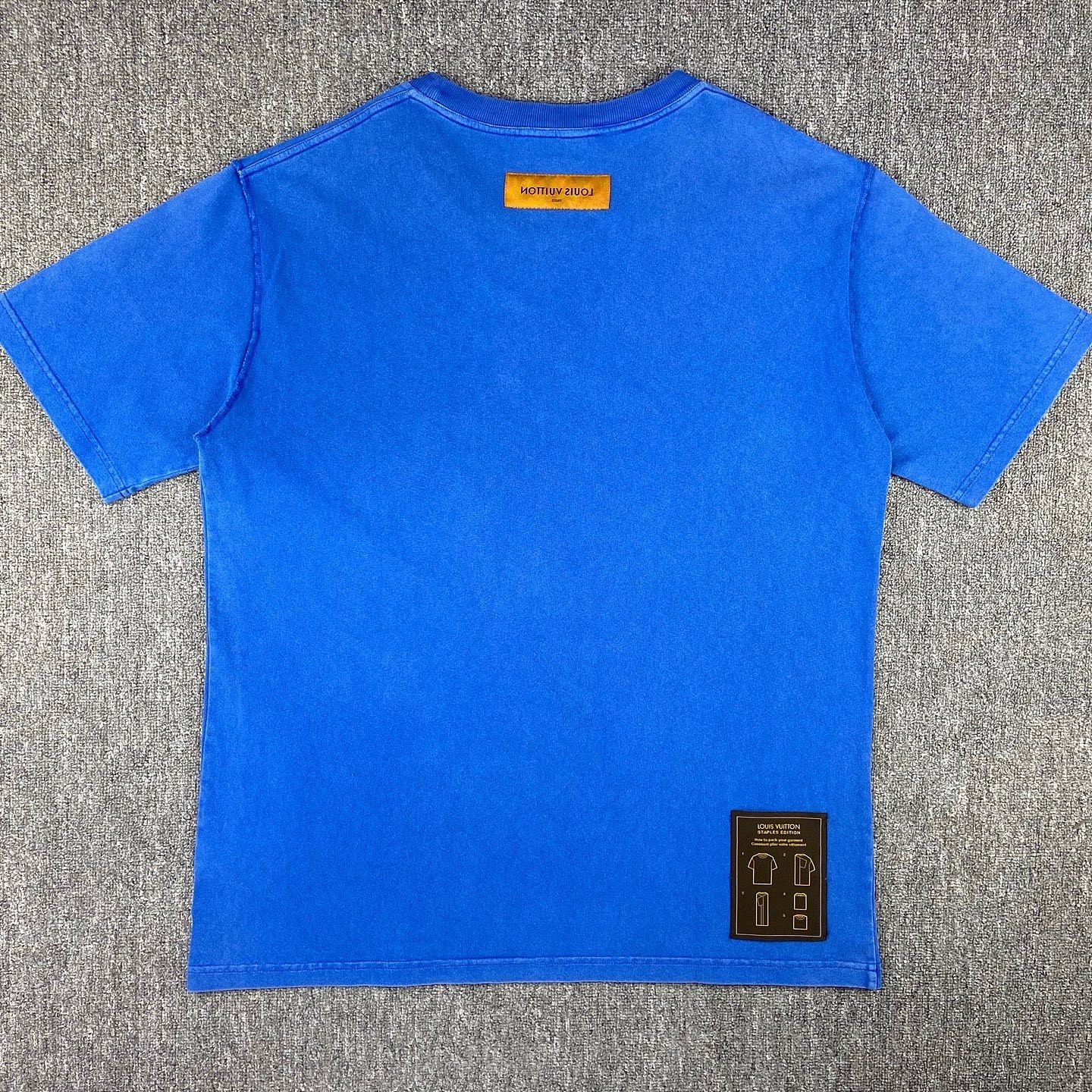 Louis Vuitton Louis Vuitton Solid Cotton T-Shirt Size XXL Size US XXL / EU 58 / 5 - 2 Thumbnail