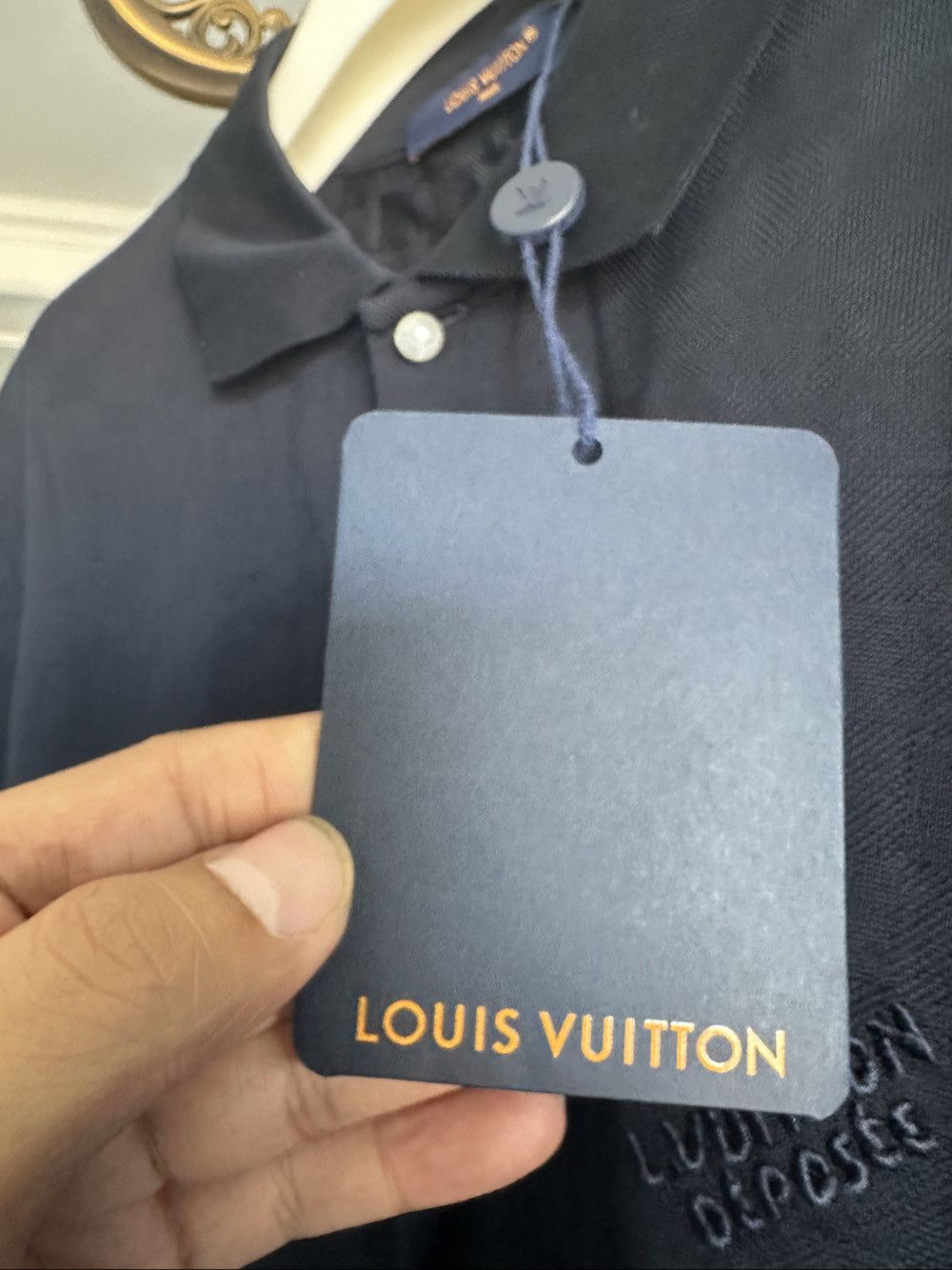 Louis Vuitton Louis Vuitton Logo Polo Shirt Size XL Size US XL / EU 56 / 4 - 5 Thumbnail
