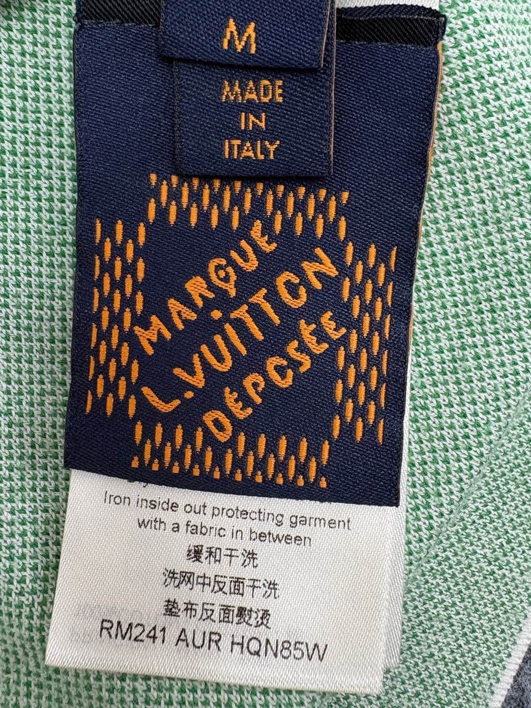 Louis Vuitton Louis Vuitton Green Checkered Logo T-Shirt Size M Size US M / EU 48-50 / 2 - 4 Thumbnail
