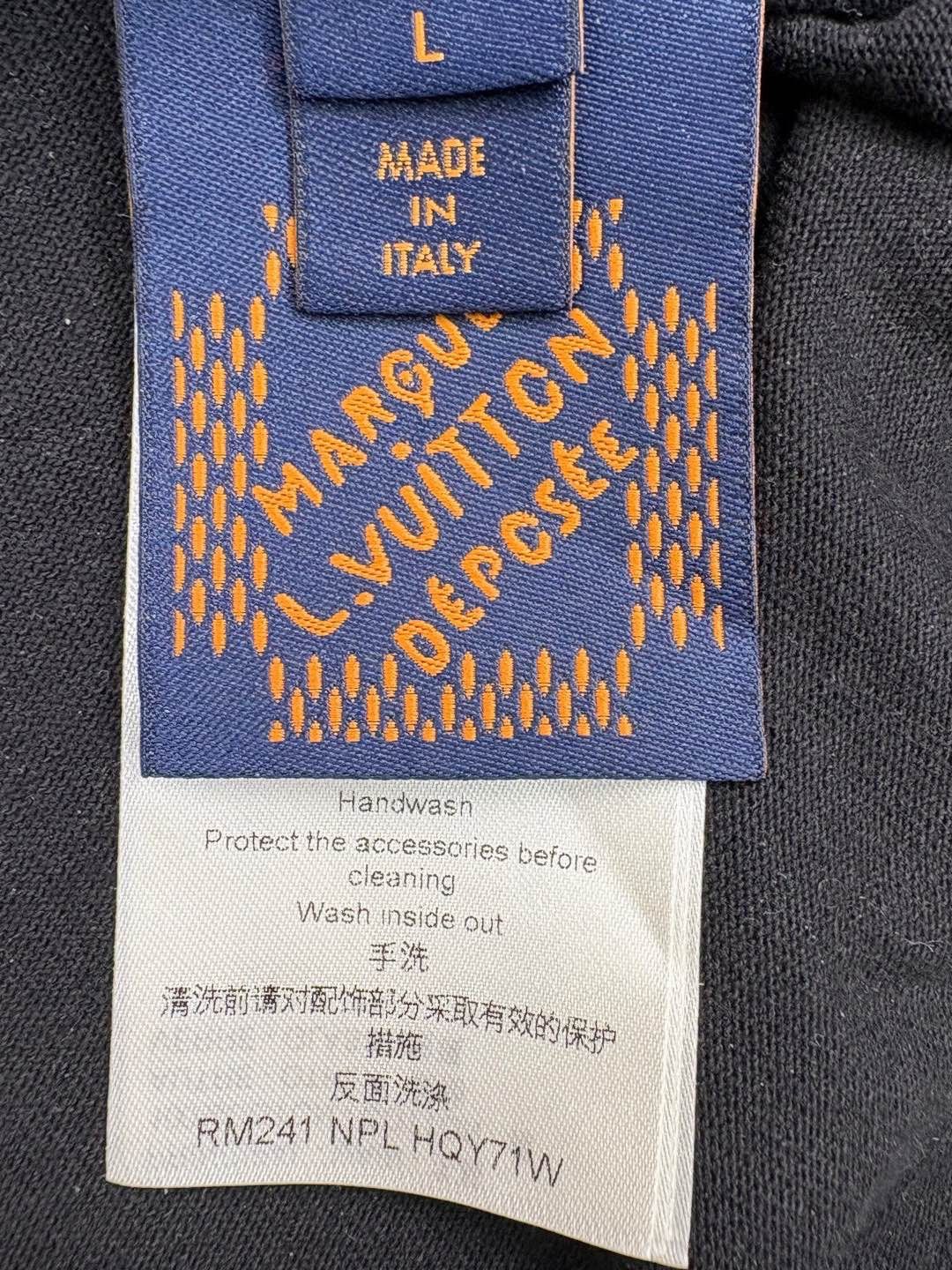 Louis Vuitton Louis Vuitton Beaded Logo T-Shirt Black Size L Size US L / EU 52-54 / 3 - 4 Thumbnail