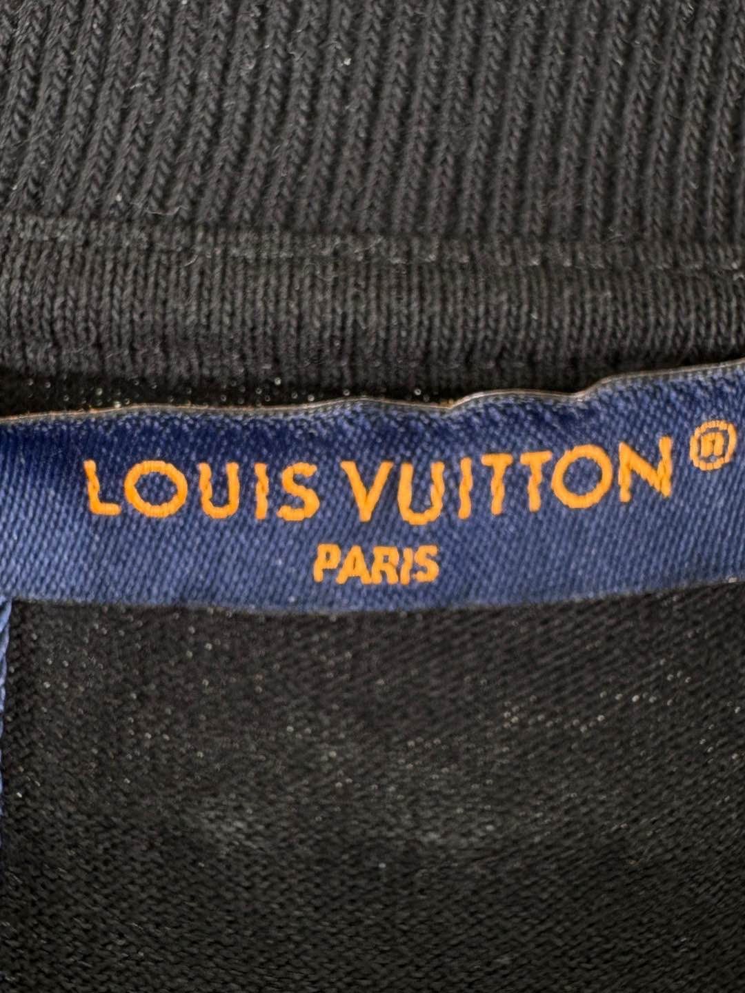 Louis Vuitton Louis Vuitton Beaded Logo T-Shirt Black Size L Size US L / EU 52-54 / 3 - 3 Thumbnail