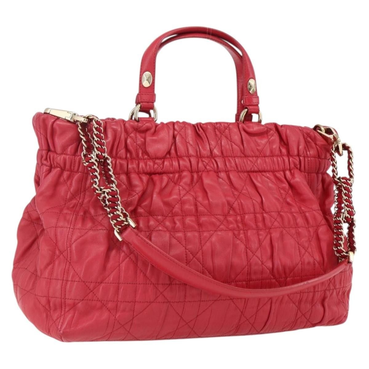 Dior Christian Dior Delices Tote Cannage Quilt Leather Size ONE SIZE - 20 Thumbnail