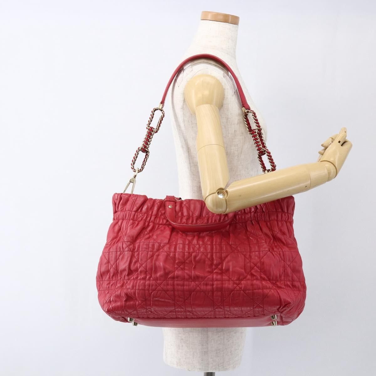 Dior Christian Dior Delices Tote Cannage Quilt Leather Size ONE SIZE - 15 Thumbnail