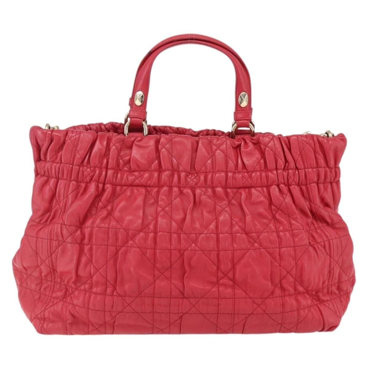 Dior Christian Dior Delices Tote Cannage Quilt Leather Size ONE SIZE - 2 Thumbnail