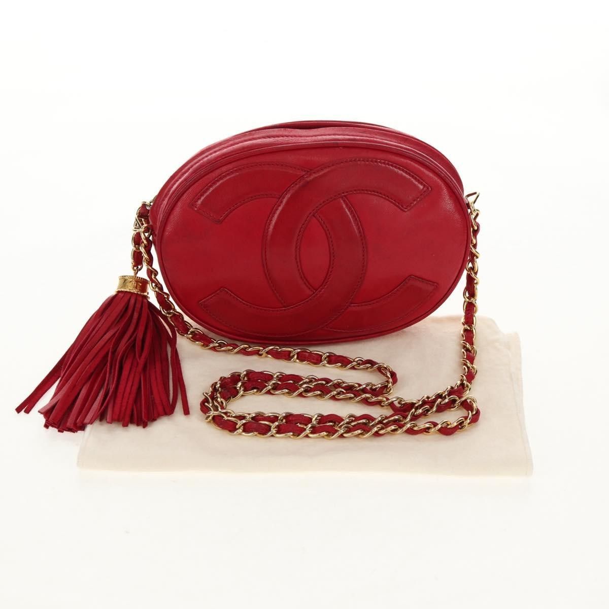 Chanel Chanel Vintage Oval CC Tassel Leather Size ONE SIZE - 14 Thumbnail
