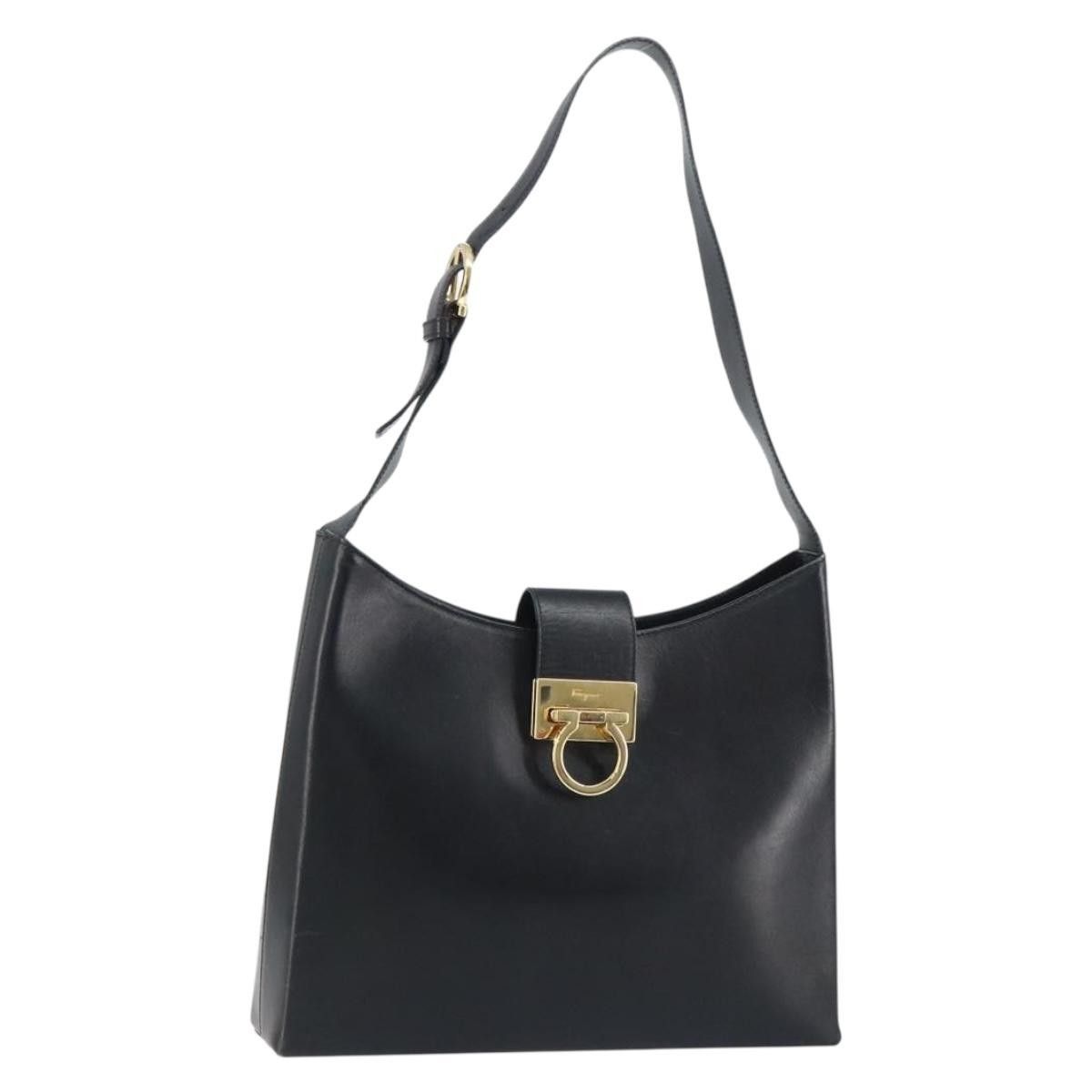 Salvatore Ferragamo Salvatore Ferragamo Gancio Flap Hobo Leather Size ONE SIZE - 17 Thumbnail