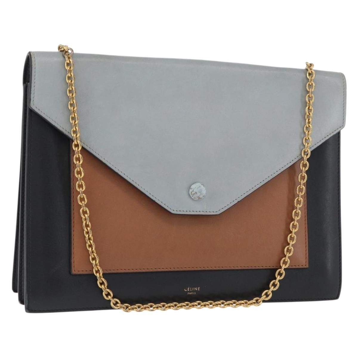 Celine Celine Pocket Envelope Shoulder Bag Leather Size ONE SIZE - 15 Thumbnail
