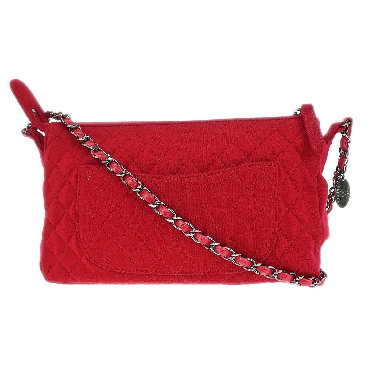 Chanel Chanel Vintage Chain Shoulder Bag Cotton Size ONE SIZE - 2 Thumbnail