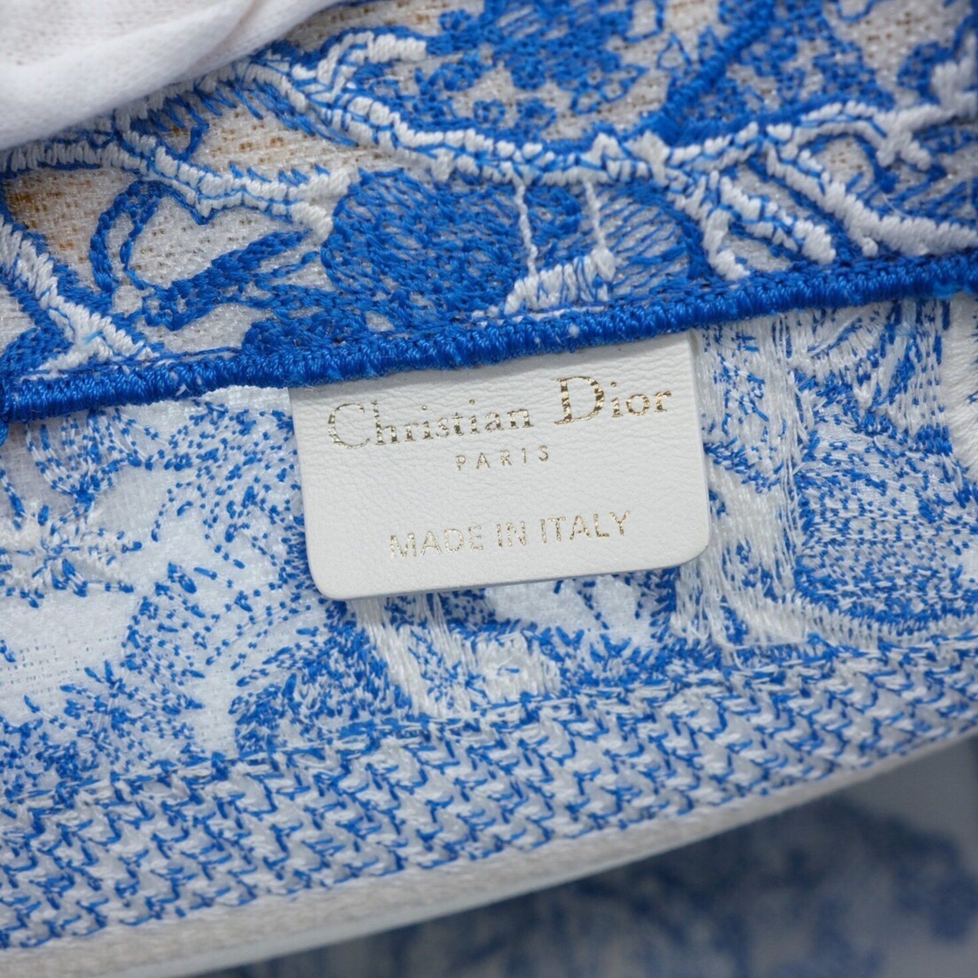 Dior Christian Dior Book Tote Embroidered Leather Size ONE SIZE - 10 Thumbnail