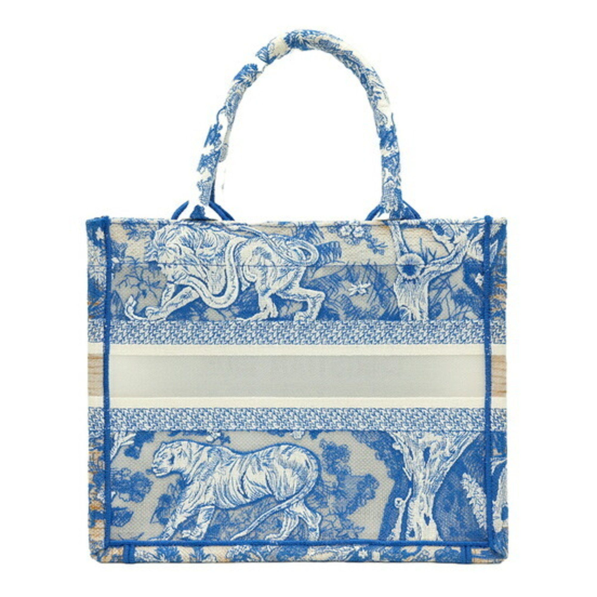 Dior Christian Dior Book Tote Embroidered Leather Size ONE SIZE - 2 Thumbnail