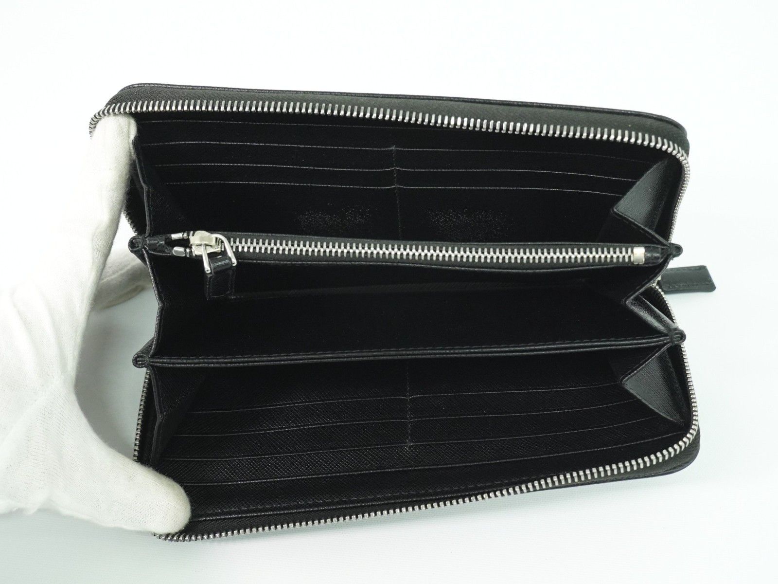 Prada Prada Saffiano Wallet Leather Size ONE SIZE - 4 Thumbnail