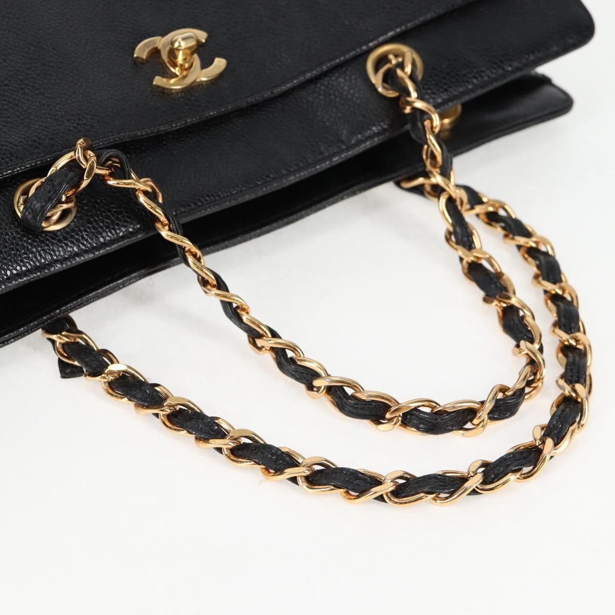 Chanel Chanel Vintage CC Lock Pocket Chain Tote Caviar Size ONE SIZE - 8 Thumbnail