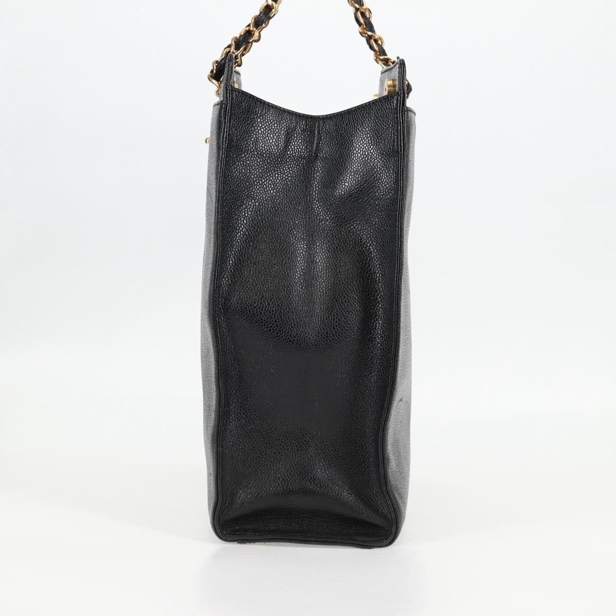 Chanel Chanel Vintage CC Lock Pocket Chain Tote Caviar Size ONE SIZE - 3 Thumbnail