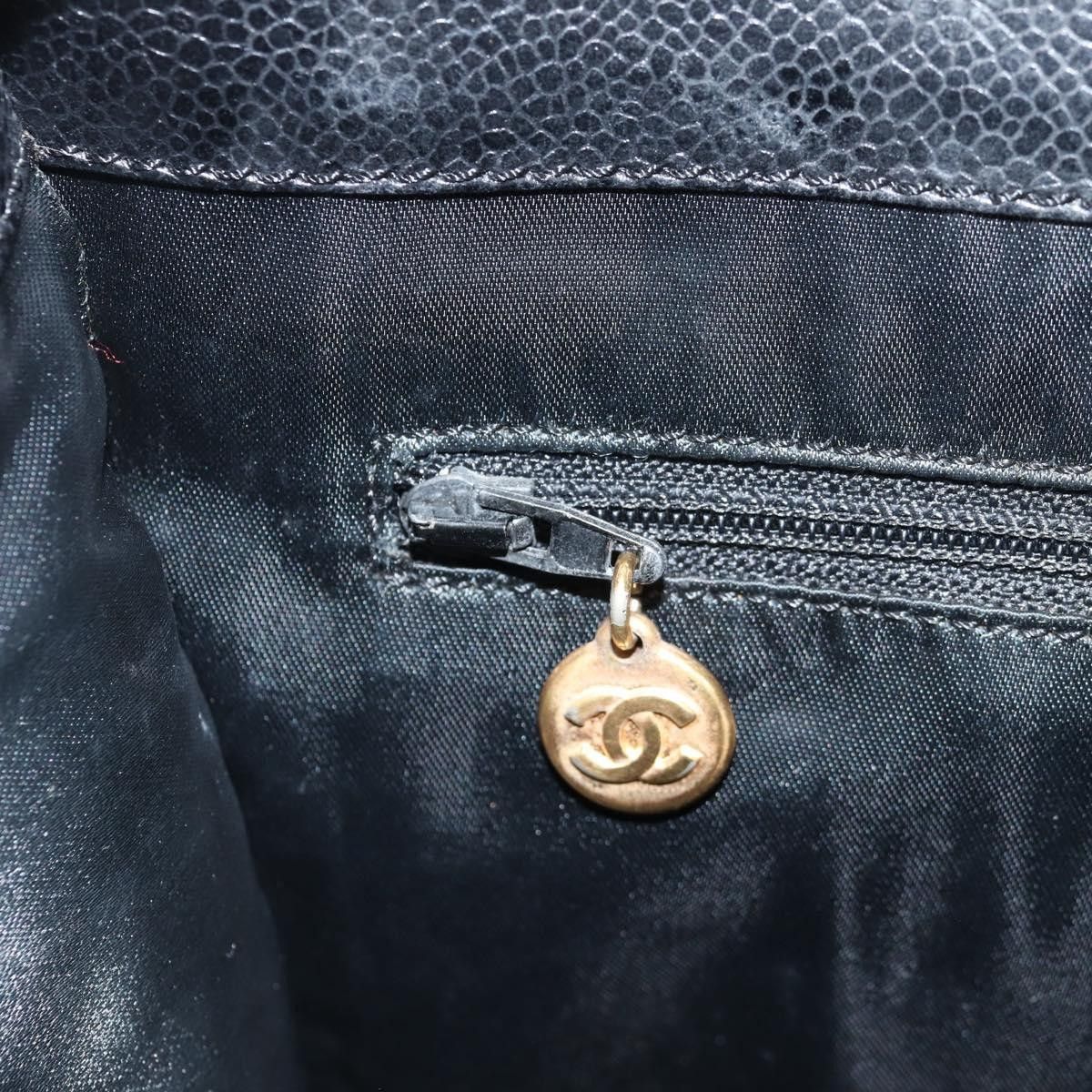 Chanel Chanel Vintage CC Lock Pocket Chain Tote Caviar Size ONE SIZE - 23 Thumbnail