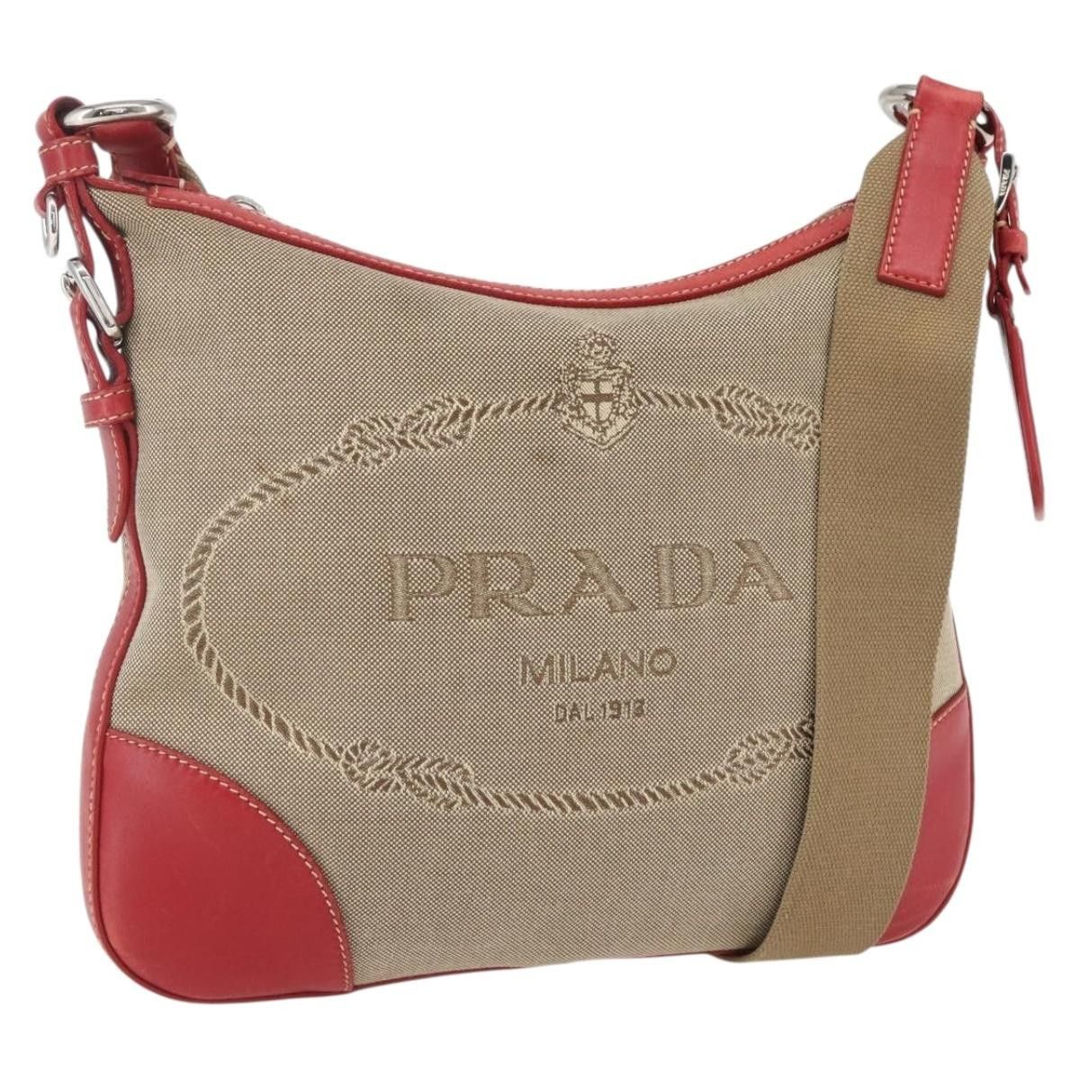 Prada Prada Logo Zip Crossbody Bag Canvas Size ONE SIZE - 16 Thumbnail