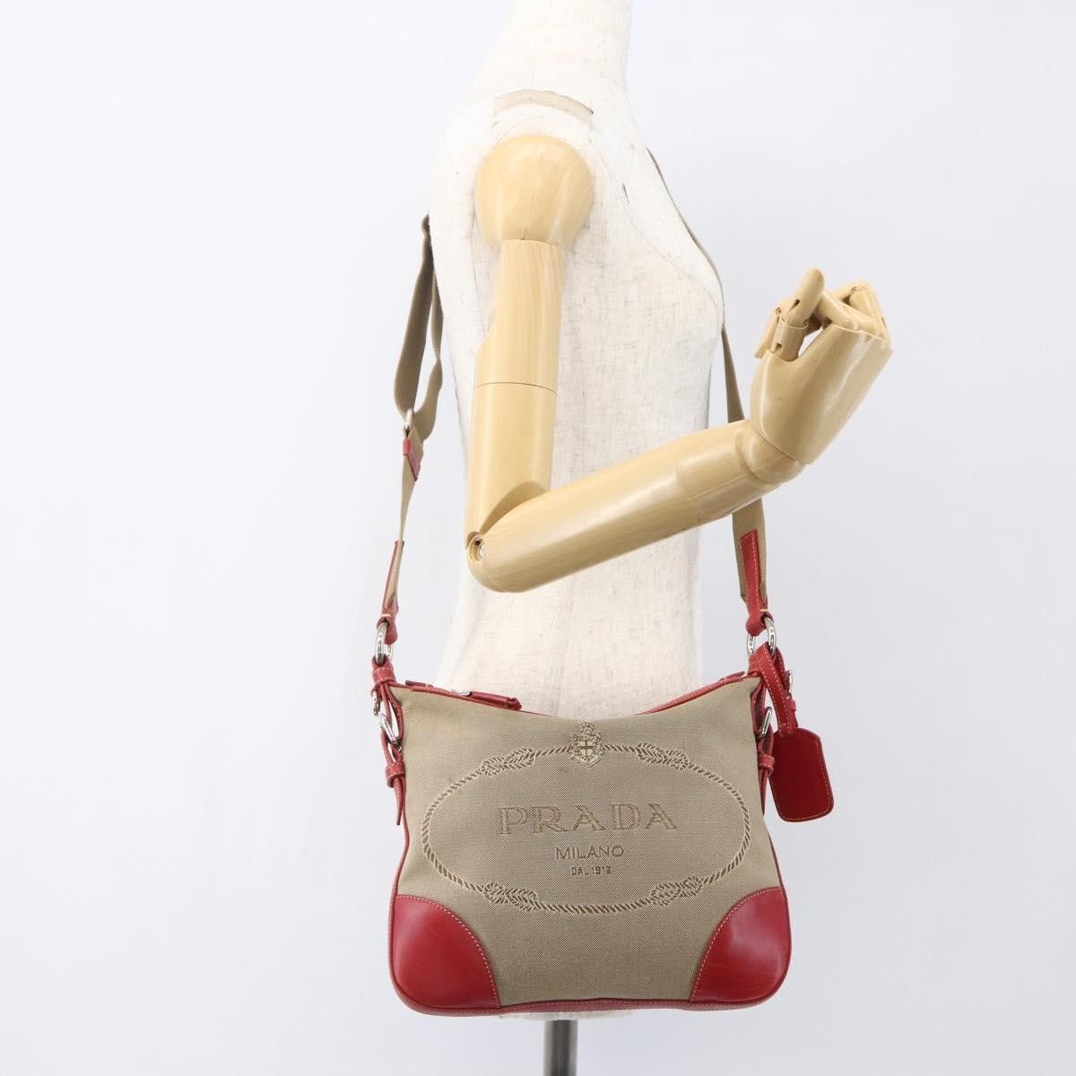 Prada Prada Logo Zip Crossbody Bag Canvas Size ONE SIZE - 15 Thumbnail