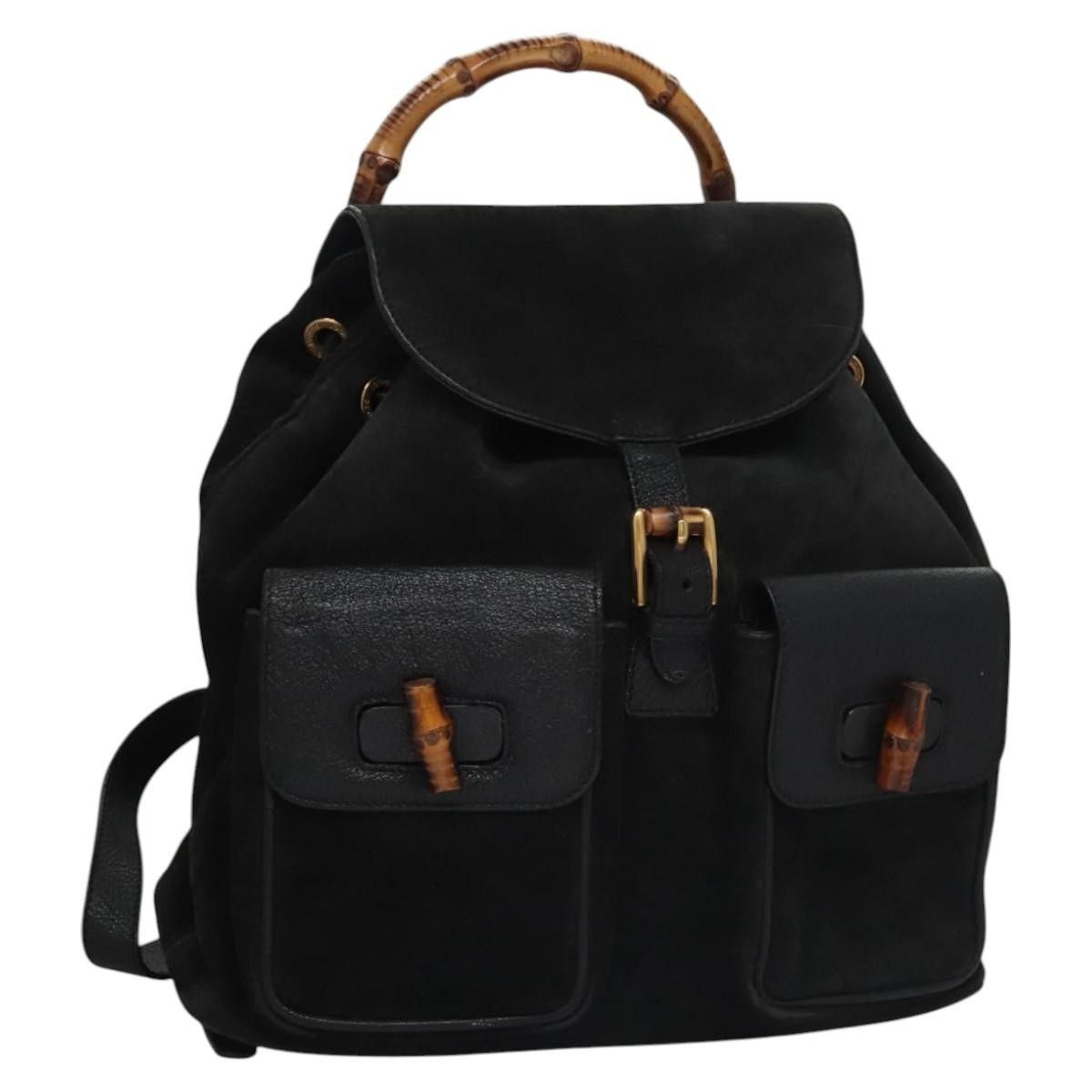 Gucci Gucci Vintage Bamboo Suede and Leather Size ONE SIZE - 16 Thumbnail