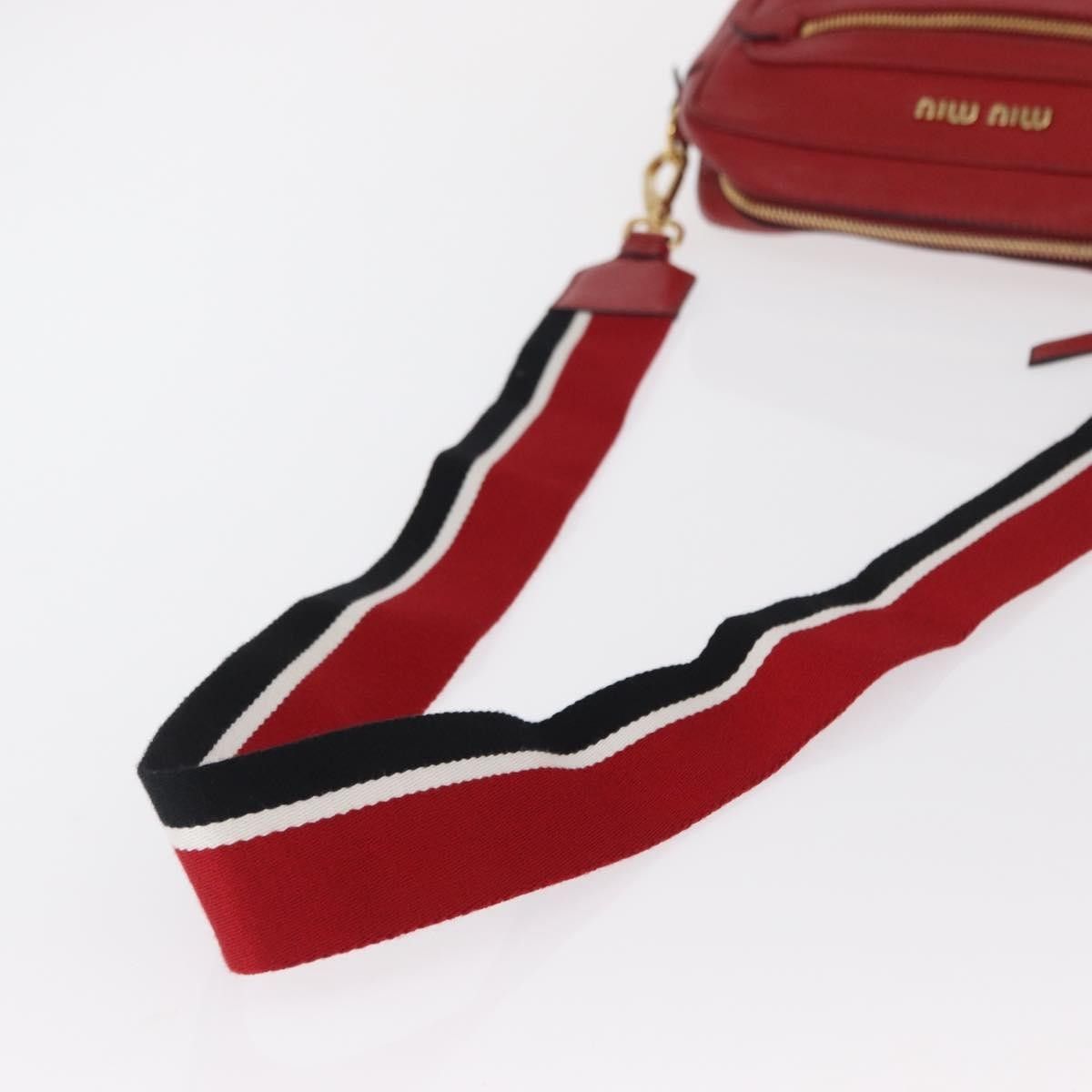 Miu Miu Miu Miu Madras Zip Pocket Crossbody Leather Size ONE SIZE - 8 Thumbnail