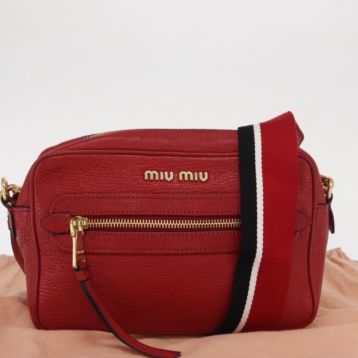 Miu Miu Miu Miu Madras Zip Pocket Crossbody Leather Size ONE SIZE - 15 Thumbnail