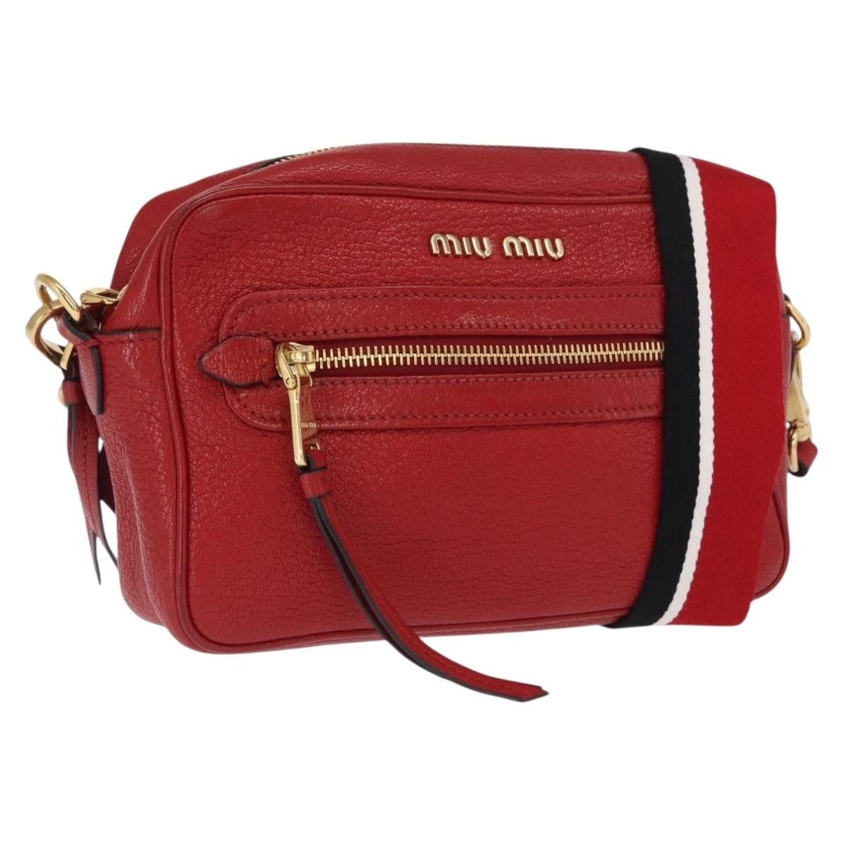 Miu Miu Miu Miu Madras Zip Pocket Crossbody Leather Size ONE SIZE - 24 Thumbnail