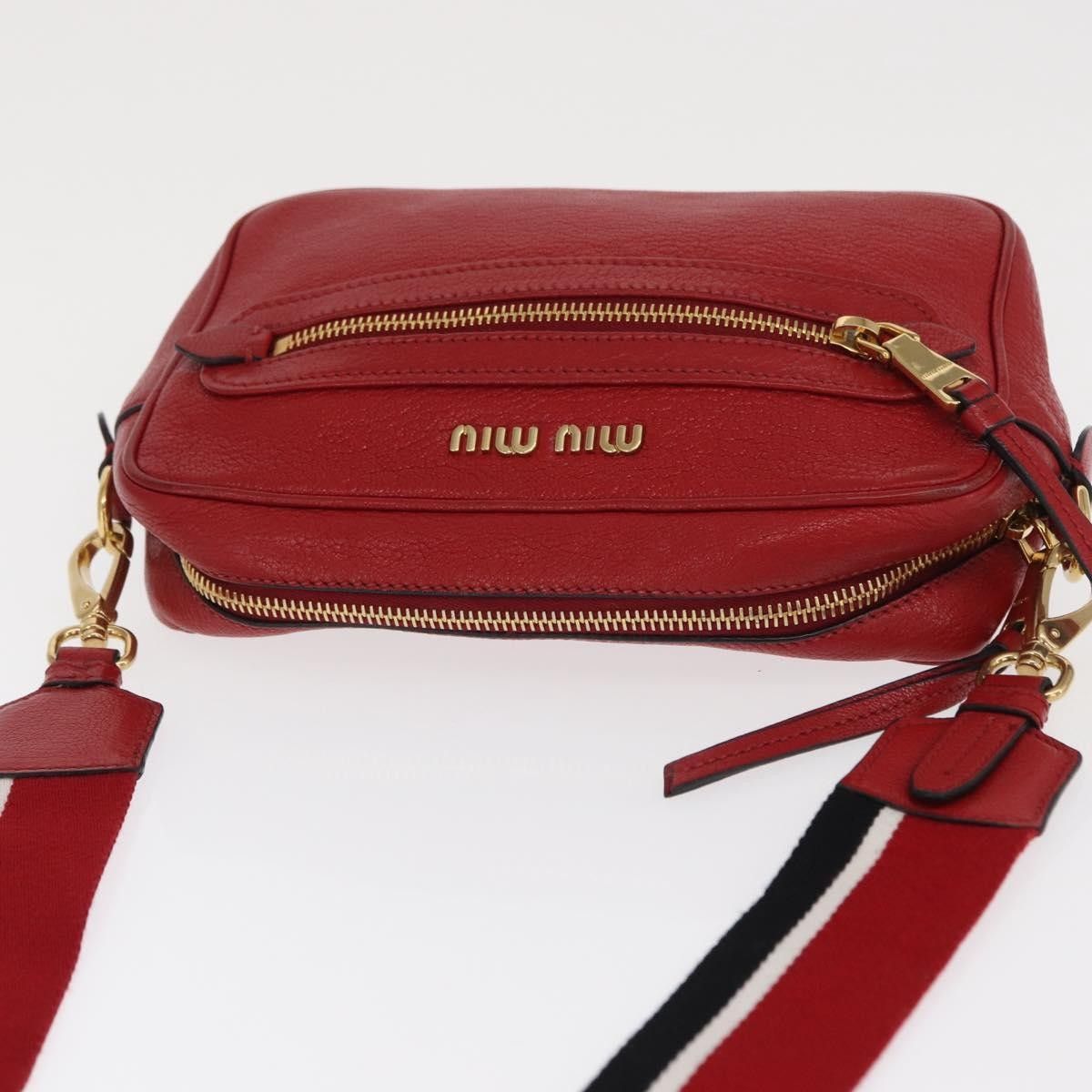 Miu Miu Miu Miu Madras Zip Pocket Crossbody Leather Size ONE SIZE - 14 Thumbnail