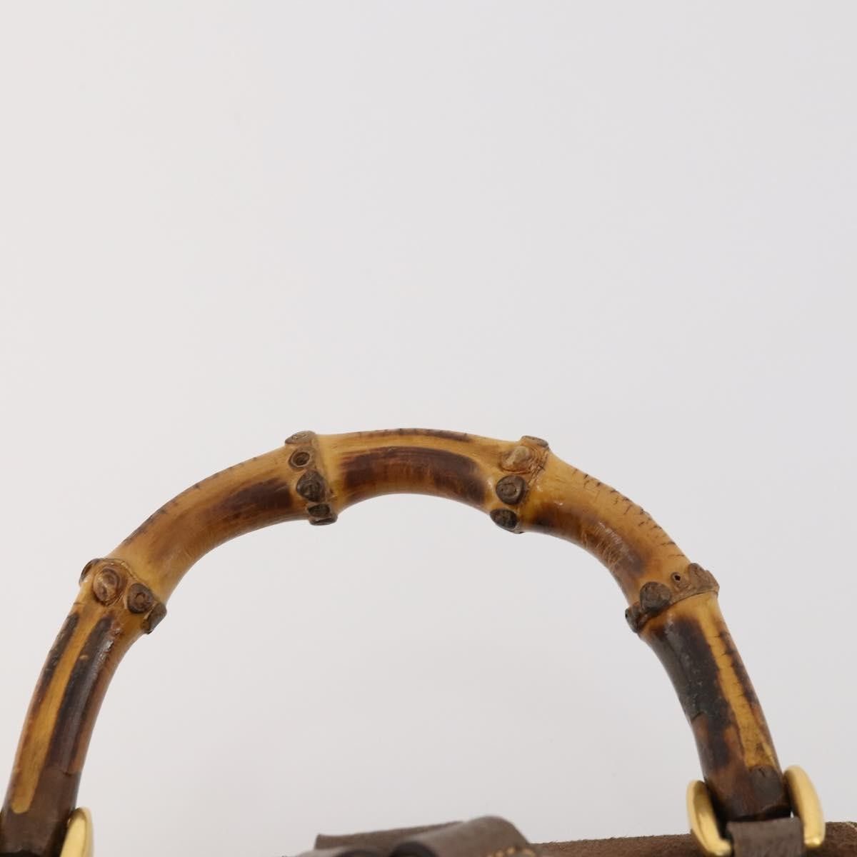 Gucci Gucci Gucci bamboo backpack daim Size ONE SIZE - 18 Thumbnail